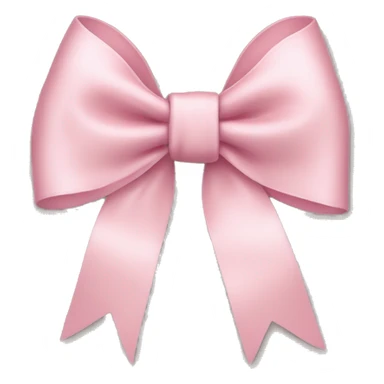 light pink ribbon bow sticker