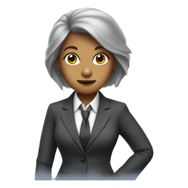 squirell woman in a suit sticker
