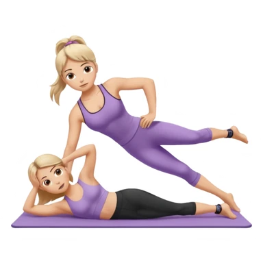 pilates girl sticker