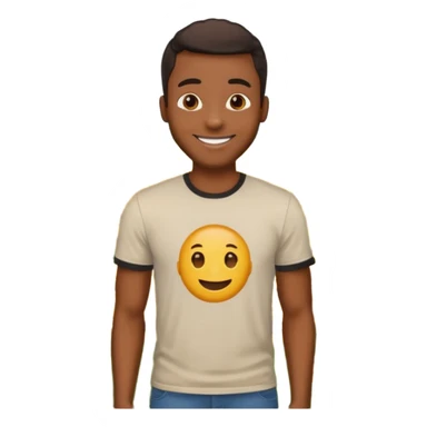 black guy in fields emoji sticker