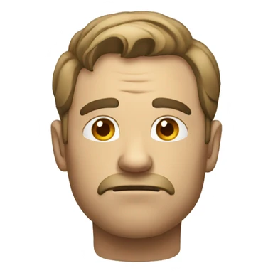 man thinking hard sticker