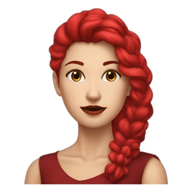 une rose rouge et noir sticker