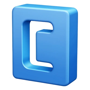 capital letter "L" printed in blue color square shape in center sticker