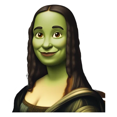  Shrek as mona lisa sticker