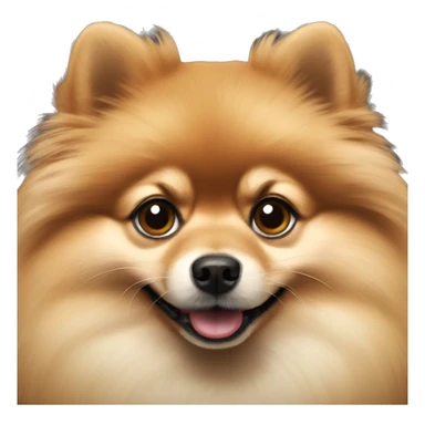Sable Pomeranian face sticker