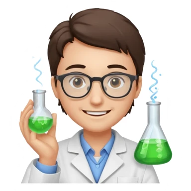 curious energized scientist
more dinamic emoji  sticker