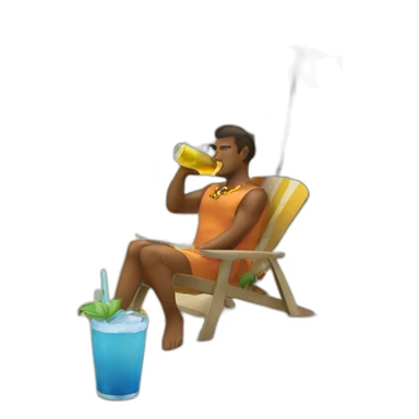 drinking beach sticker