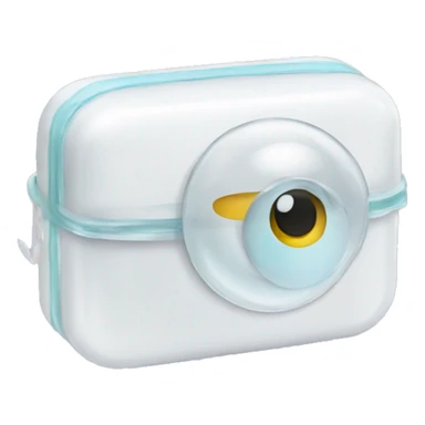 prescription contact lens case sticker