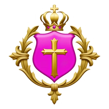 ave maria's emblem with a touch of majenta sticker