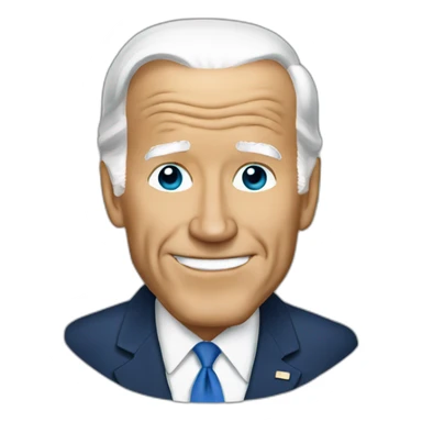 Joe Biden using pc sticker