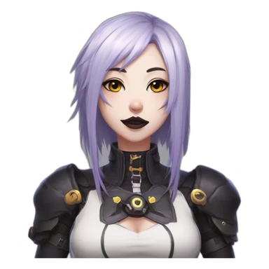 goth nekochan mei,overwatch,tongue sticker
