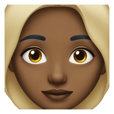 girl with brown eyes wearing blue eyeshadow on eyelids sticker