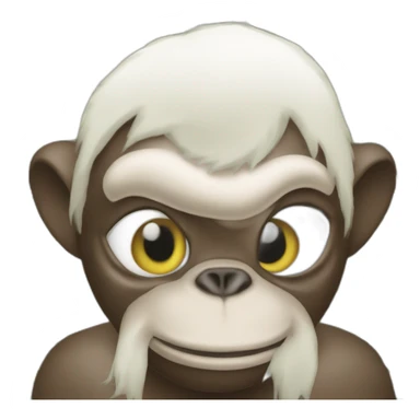 Affe mit geld sticker