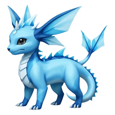 Salandit-Glaceon-Vaporeon-Salamence-hybrid-fusion (full body) sticker