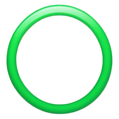 hollow green circle sticker