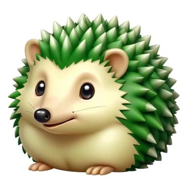 The hedgehog is green sticker