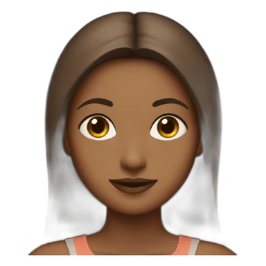 Yogini Brown hair sticker