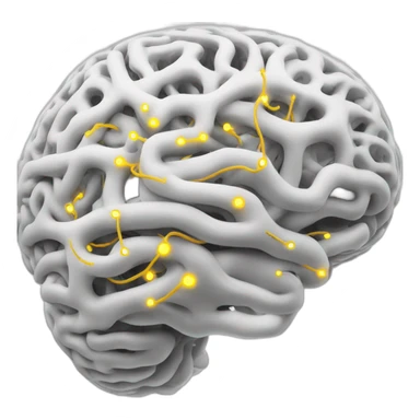 artificial intelligence brain wire neuronals sticker