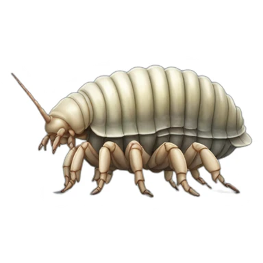 giant isopod using laptop sticker