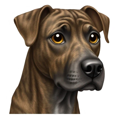 Treeing Tennessee brindle dog sticker