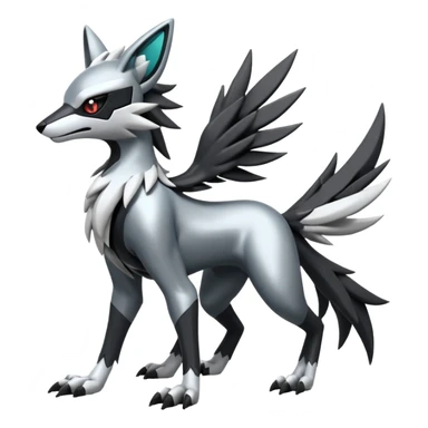 Futuristic Mightyena-Silvally-Fakémon-hybrid-creature (full body)  sticker