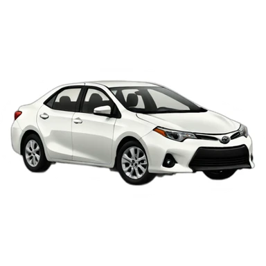 Sunrise Toyota corolla 2011 white sticker