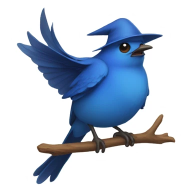  bluebird witch sticker