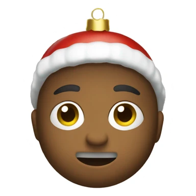 christmas ornament sticker