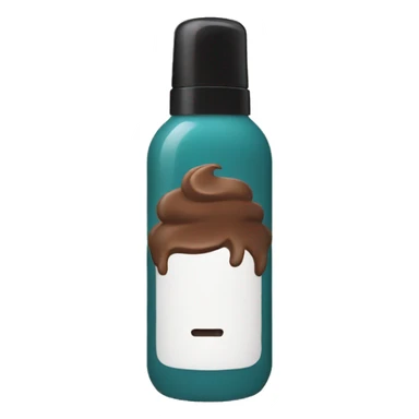 hair mousse in a faceless bottle sticker