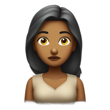 Annoyed Indian girl sticker