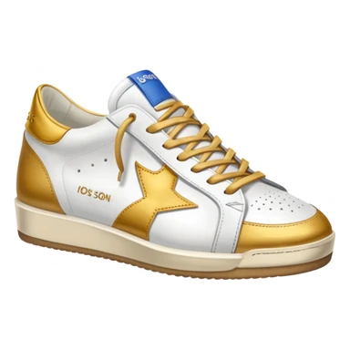 A golden goose shoe sneaker sticker