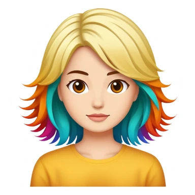 Hair colouring  sticker
