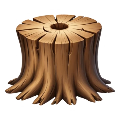 tree stump sticker