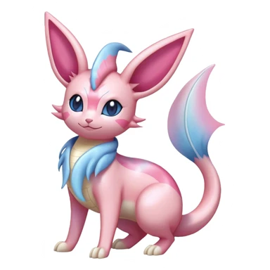 Shiny Cute Milotic-Sylveon-Espeon-Vaporeon-Dragonair-Pokémon full body sticker