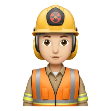 goose nuclear engineer in helmet and vest sticker