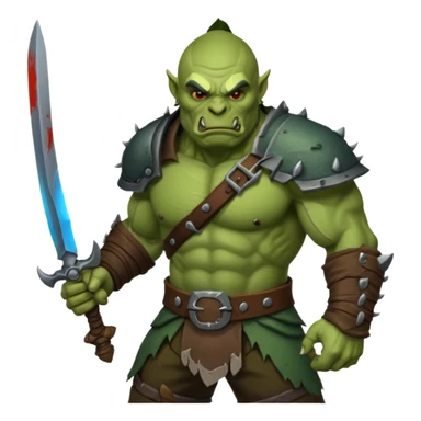 Orc rouge guerrier sticker