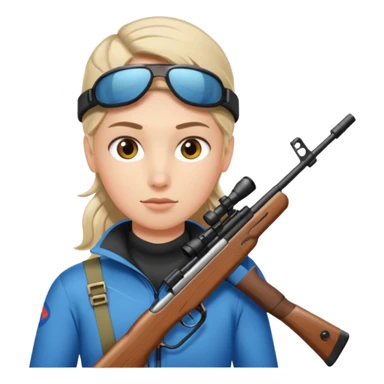 rifle biathlon sticker