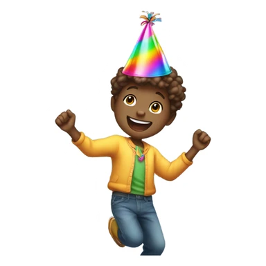 Happy Birthday dancing boy sticker