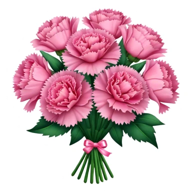 pink carnation bouquet sticker