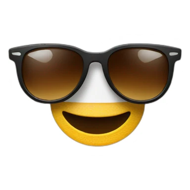 A coffee cup wearing sunglasses. sticker