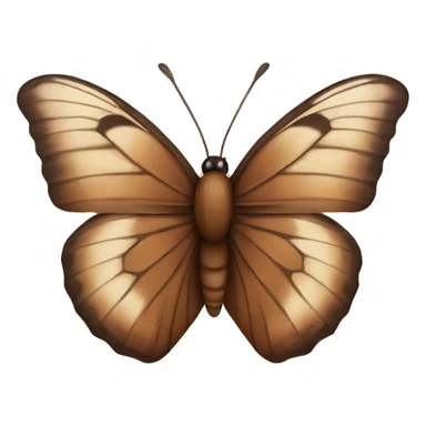 brown butterfly sticker