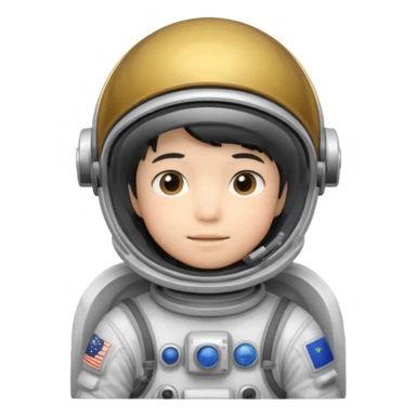 Astronaut japon boy kid with  sticker