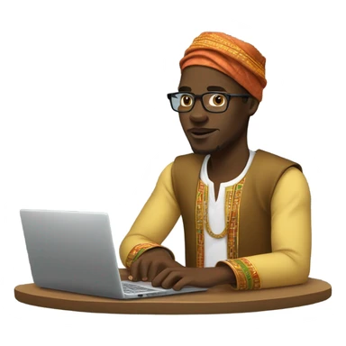 a nigerian programmer sticker