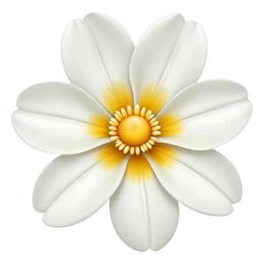 Fleur blanche sticker