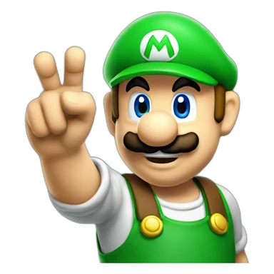 mario pointing at you sticker