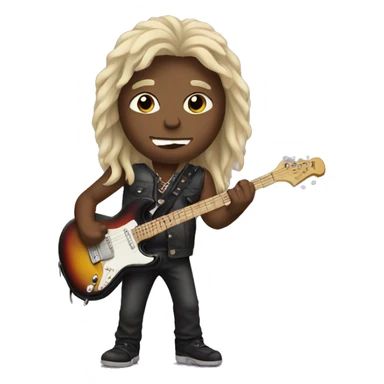 rock musician sticker