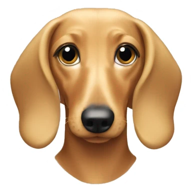 Blonde doxie sticker