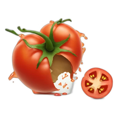 smashed tomato sticker