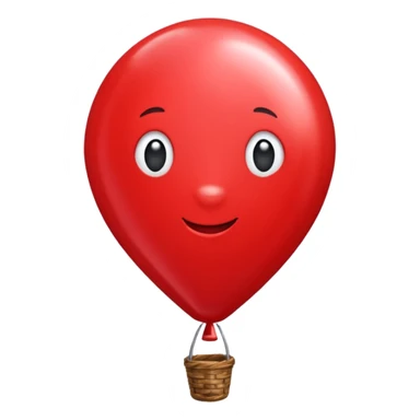 Roter Herzluftballon fliegt davon sticker