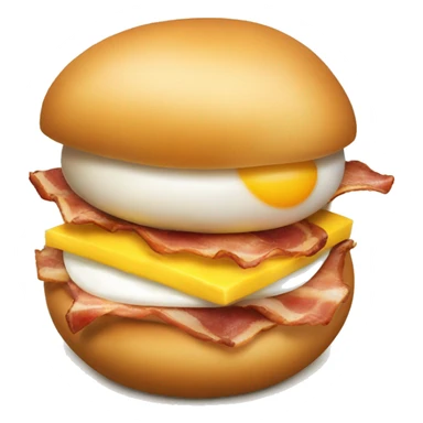 An egg bun, like you'd get from a NYC bodega. Egg, bacon, cheese on a bun. sticker